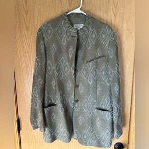 Giorgio Armani LE COLLEZIONI made in Italy blazer coat jacket button front 40 6